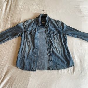 Madewell M denim blouse